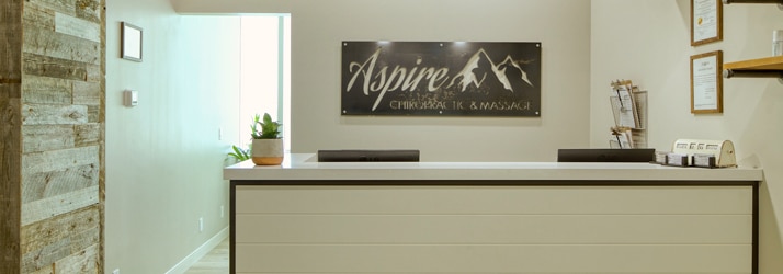 Aspire Chiropractic & Massage Receptionist Area